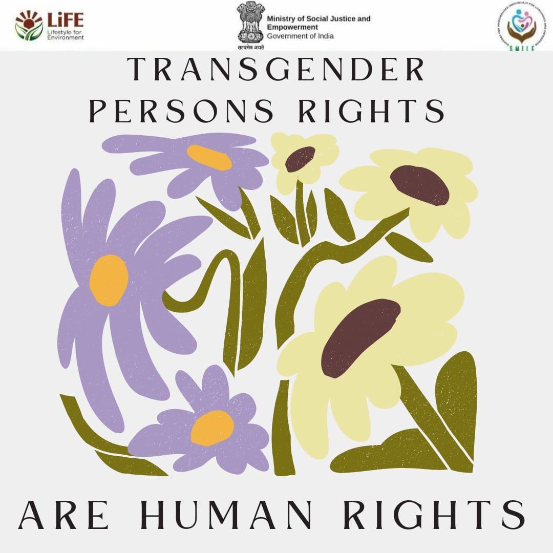 Embrace diversity, celebrate individuality, and support transgender persons. #equalrightsforall #Equality #TransRightsAreHumanRights #inclusion @Drvirendrakum13 @MSJEGOI @mygovindia @_saurabhgarg @NMBA_MSJE