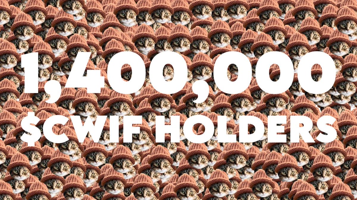 catwifhatsolana's tweet photo. NEW $CWIF MILESTONE UNLOCKED 🔓

Only possible on #solana https://t.co/Z4N7m7C4zr