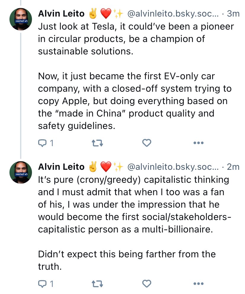 AlvinLeito's tweet photo. Read the full post and/or react can be found through this link: https://t.co/lL9mgTRyd3

#BlueSky #ElonMusk #Capitalism #Tesla #SpaceX #SlavaUkraini #ActiveAccount #PassiveUser https://t.co/gZzwc3rQwd