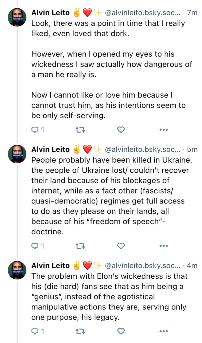 AlvinLeito's tweet photo. Read the full post and/or react can be found through this link: https://t.co/lL9mgTRyd3

#BlueSky #ElonMusk #Capitalism #Tesla #SpaceX #SlavaUkraini #ActiveAccount #PassiveUser https://t.co/gZzwc3rQwd