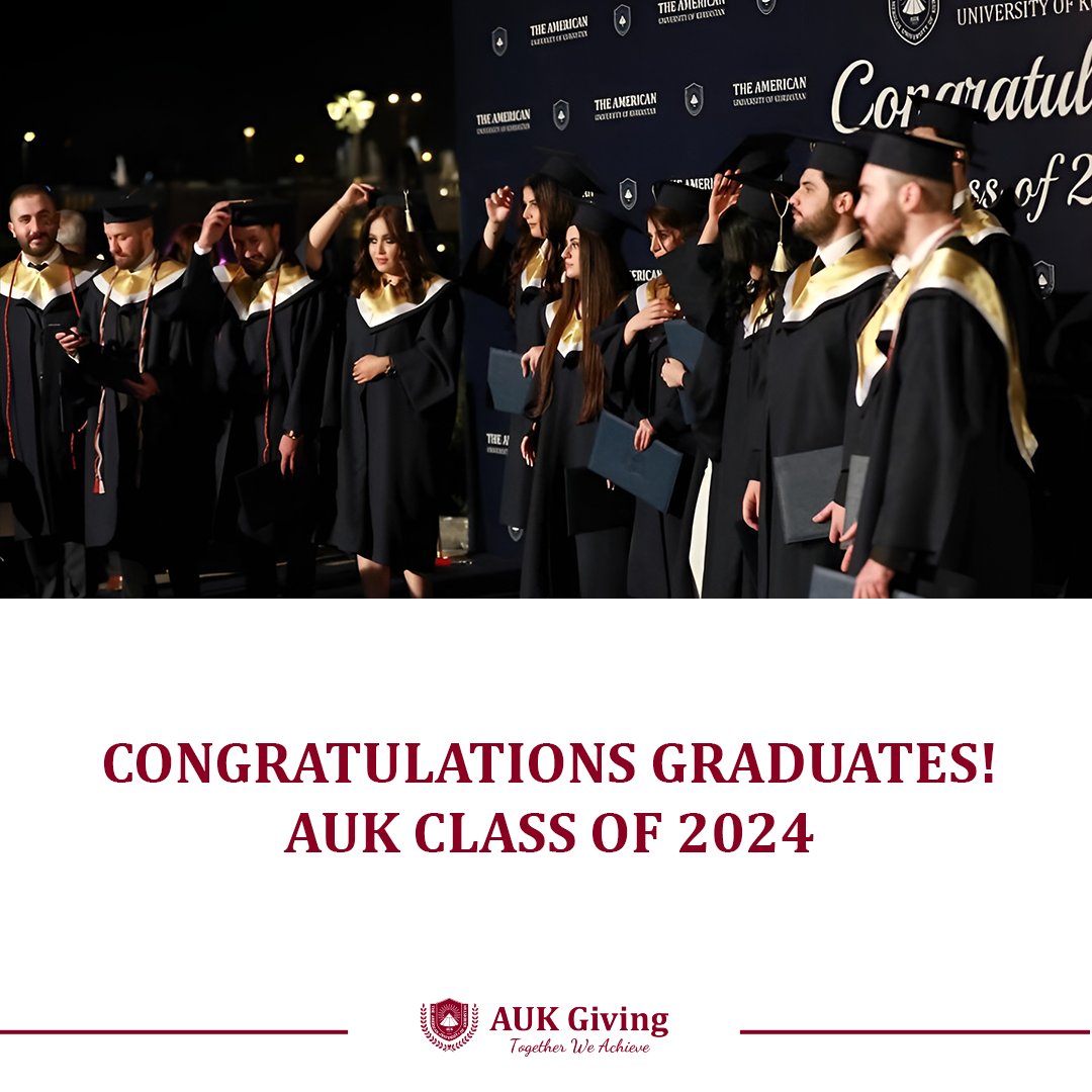 aukgiving's tweet photo. Congratulations to AUK Class of 2024! Best wishes for a bright future ahead, and remember that the Office of Advancement is here to support you.
From career guidance to alumni relations &amp; networking opportunities.
Reach out to us today!
#AUKGiving #AUKTogetherWeAchieve https://t.co/fMO0b0bndQ