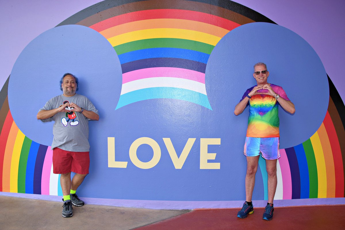 The Pride walls at the Disney Parks