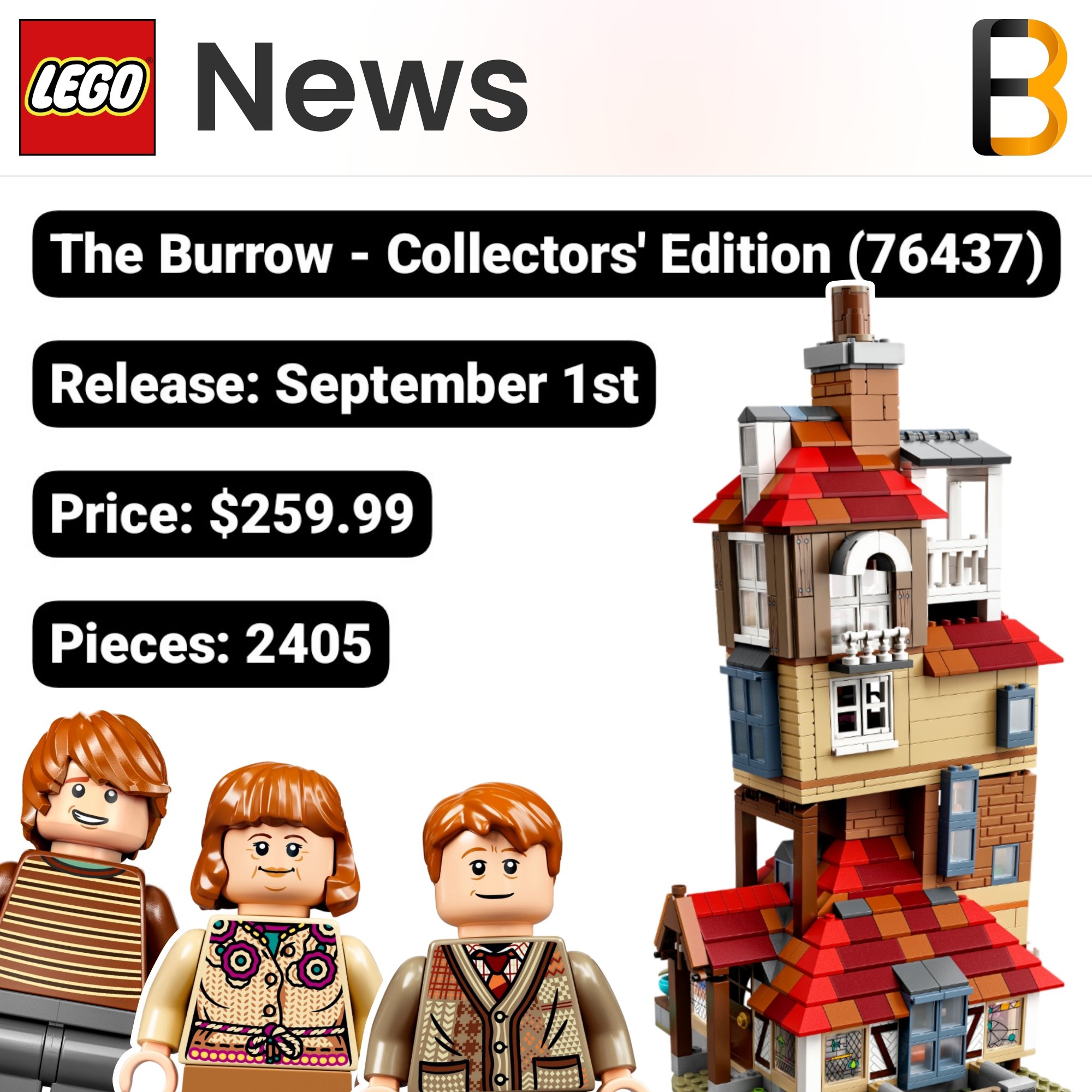 Falconbricks LEGO News on X New LEGO Harry Potter Burrow D2C set info legonews legoleaks lego harrypotter https t LVOfCSze4N X