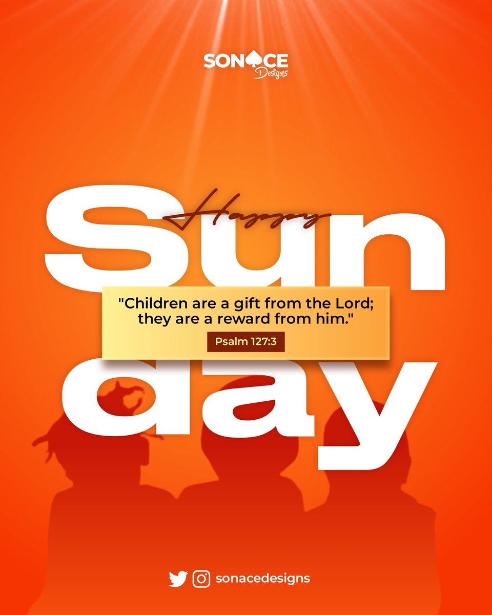 sonacedesigns's tweet photo. "Children are a gift from the Lord; they are a reward from him."

Happy Sunday 🧡🔥 https://t.co/kIiEIZoFSR