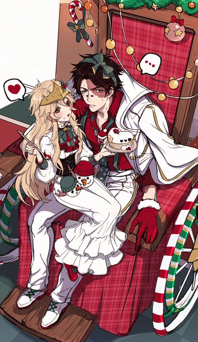 「1girl christmas」 illustration images(Latest)