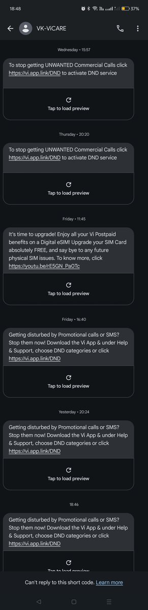 ssnhqsanchez's tweet photo. The only entity spamming me is you. Seriously guys just because you have my number doesn't mean you can exercise your liberty to keep sending me as many msgs as you want. Please stop otherwise I'm more than happy to port my number @ViCustomerCare https://t.co/4dxRsQD7cV