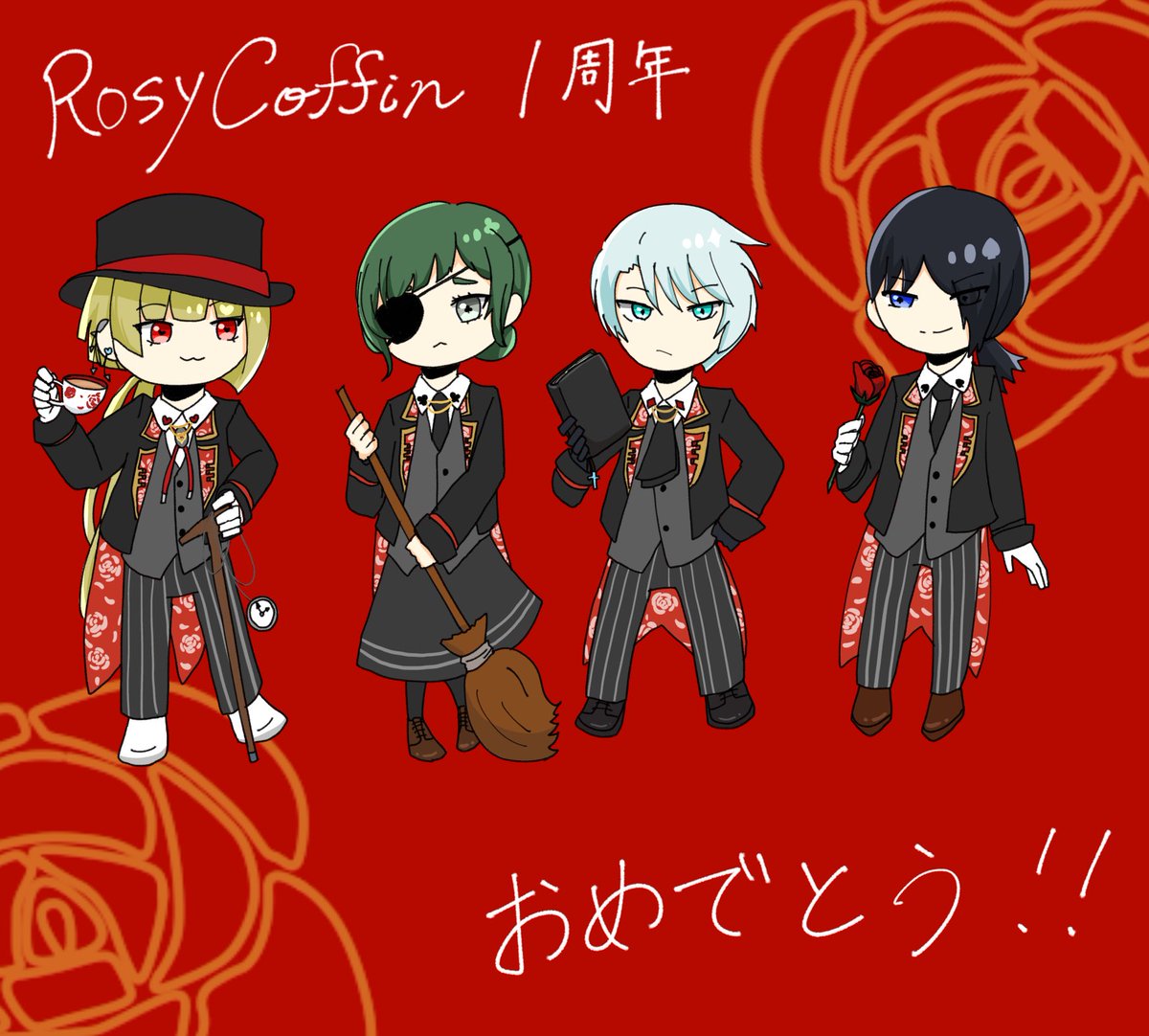 moonbeast17's tweet photo. #ロジコフィ1周年
 
RosyCoffin1周年おめでとう〜！！！！
ということで自陣をお借りしました！！
1周年なの早いよーーー！！ https://t.co/2pKBbXbwGa