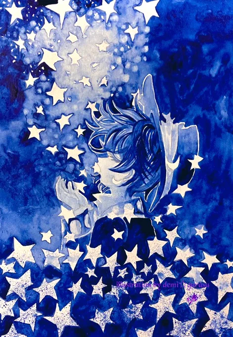 『唯一つの望みに』 #透明水彩 #アナログ絵