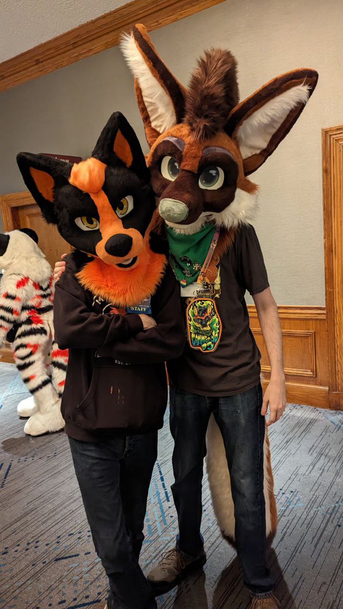 CommandoDJ's tweet image. I got invited along to #stratosfur for the weekend, and I've been having a blast. 
I may not know a lot of people here, but I've been having fun and it's been great to meet new people! 
And the dance comp had a heckin adorable MC. &amp;lt;3