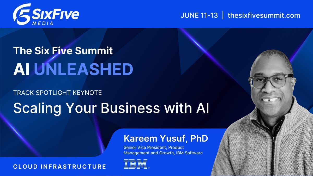 Discover how to scale your business with AI at the #SixFiveSummit24! Join @kareemyusuf, SVP of Product Management and Growth at @IBM Software, on June 11 to learn about the power of open-source AI and watsonx. Register now: buff.ly/3VnWYIL