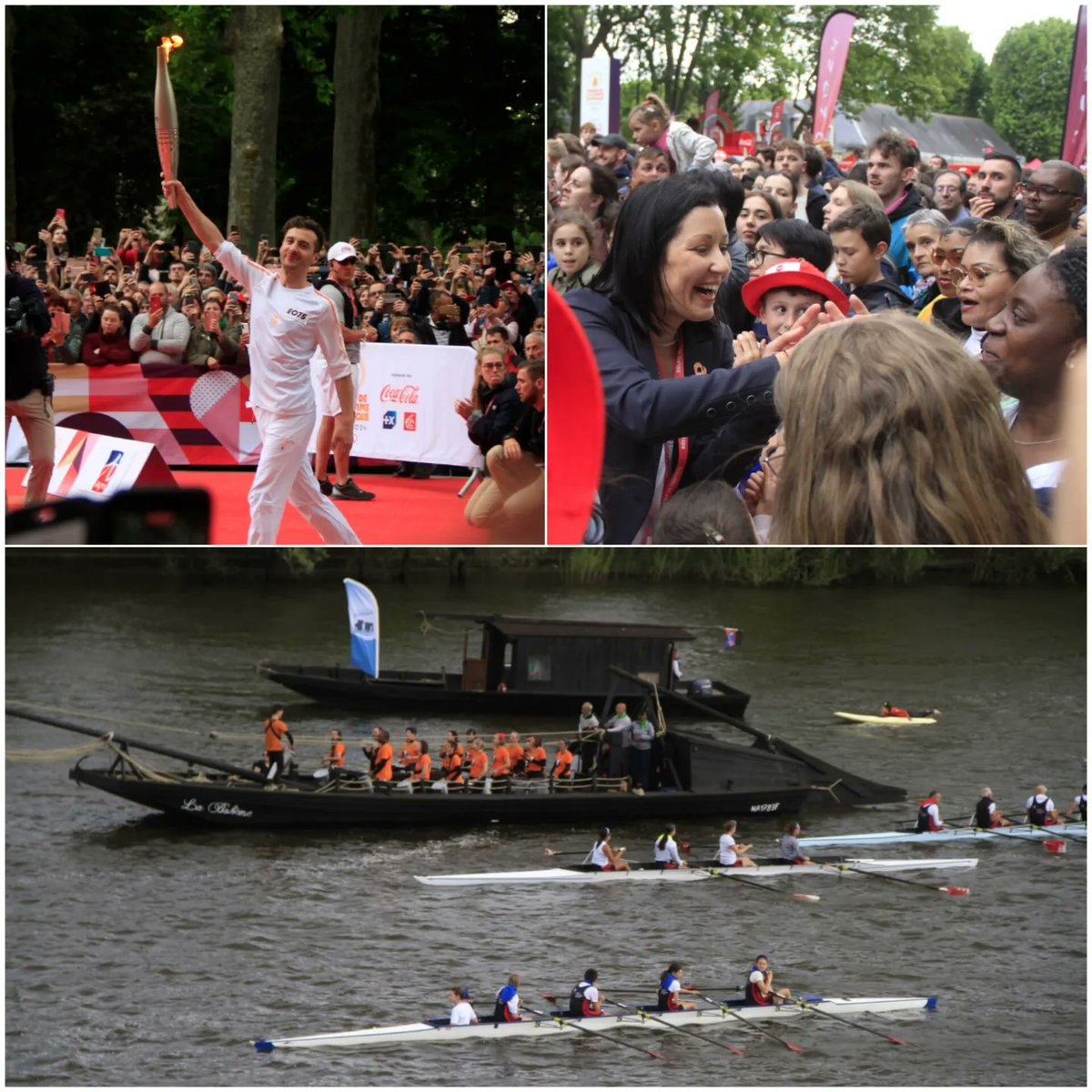 ✨ Retour de flamme olympique après son passage dans 7 communes de l'Anjou le 28 mai.
Partout une ferveur festive, sportive, populaire, 90000 spectateurs.
Le <a href="/Maine_et_Loire/">Département Maine-et-Loire</a> heureux d'avoir organisé ce moment unique,  avec les communes, les associations, écoles, la Team Anjou...