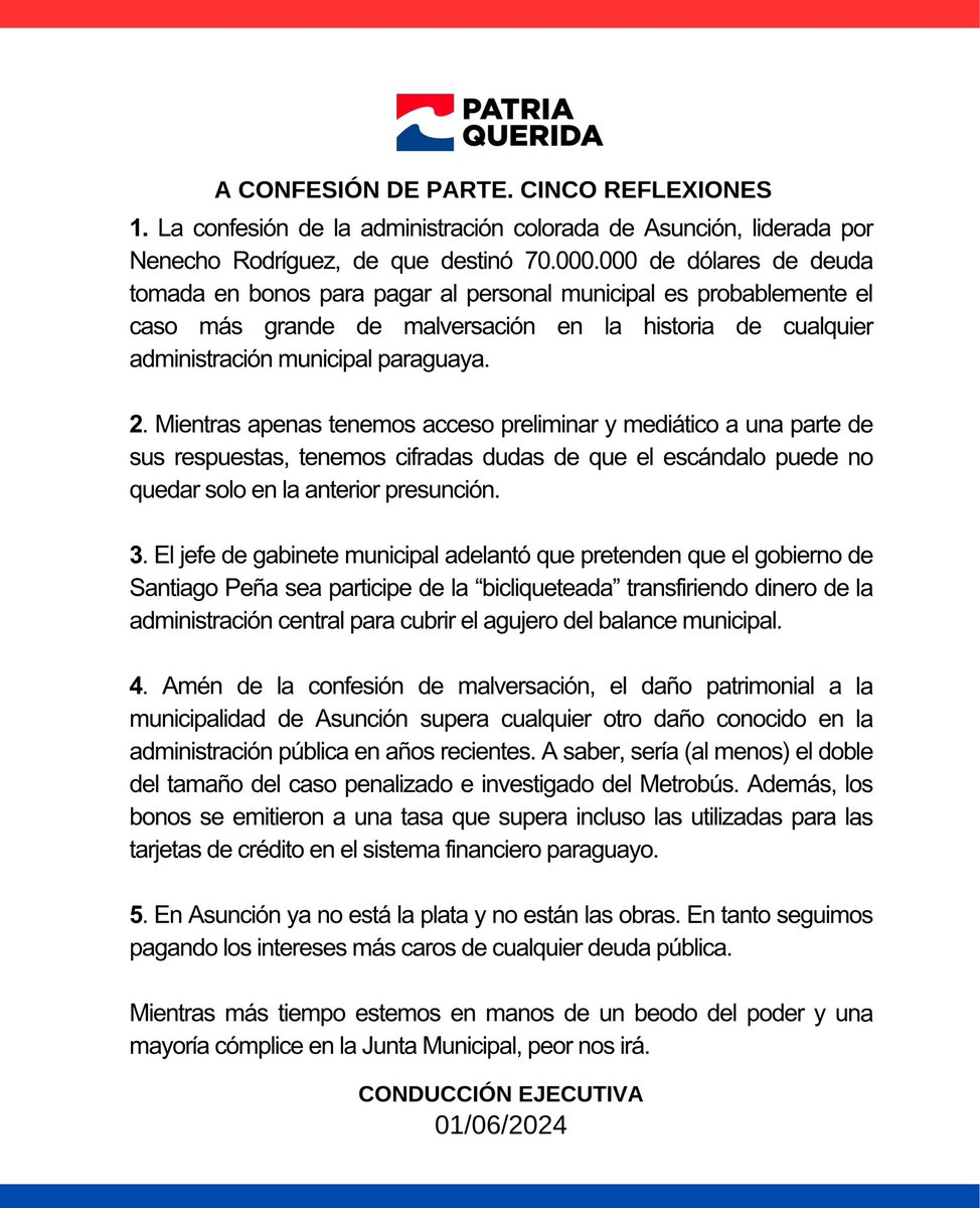 patriaquerida's tweet photo. A confesión de parte... https://t.co/qtPx4cb7PE