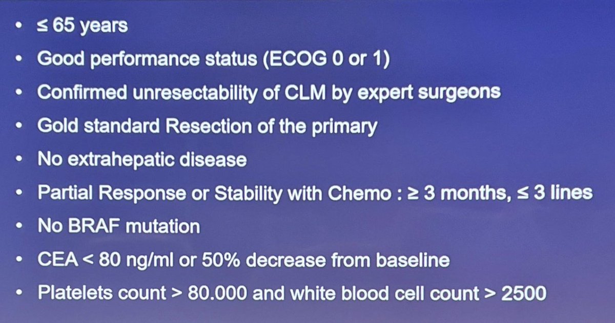 Liver transplant🆚 chemo for unresectable CRLM

TRANSMET at #ASCO24 
👥94 pts - 47 transplants x 5 years
5y OS 57% vs 13% 👉🏻HR 0.37💥

➡️Chance for prolonged (&amp; chemo free?) survival
⚠️+++ selection, few patients eligible ultimately

Where next?