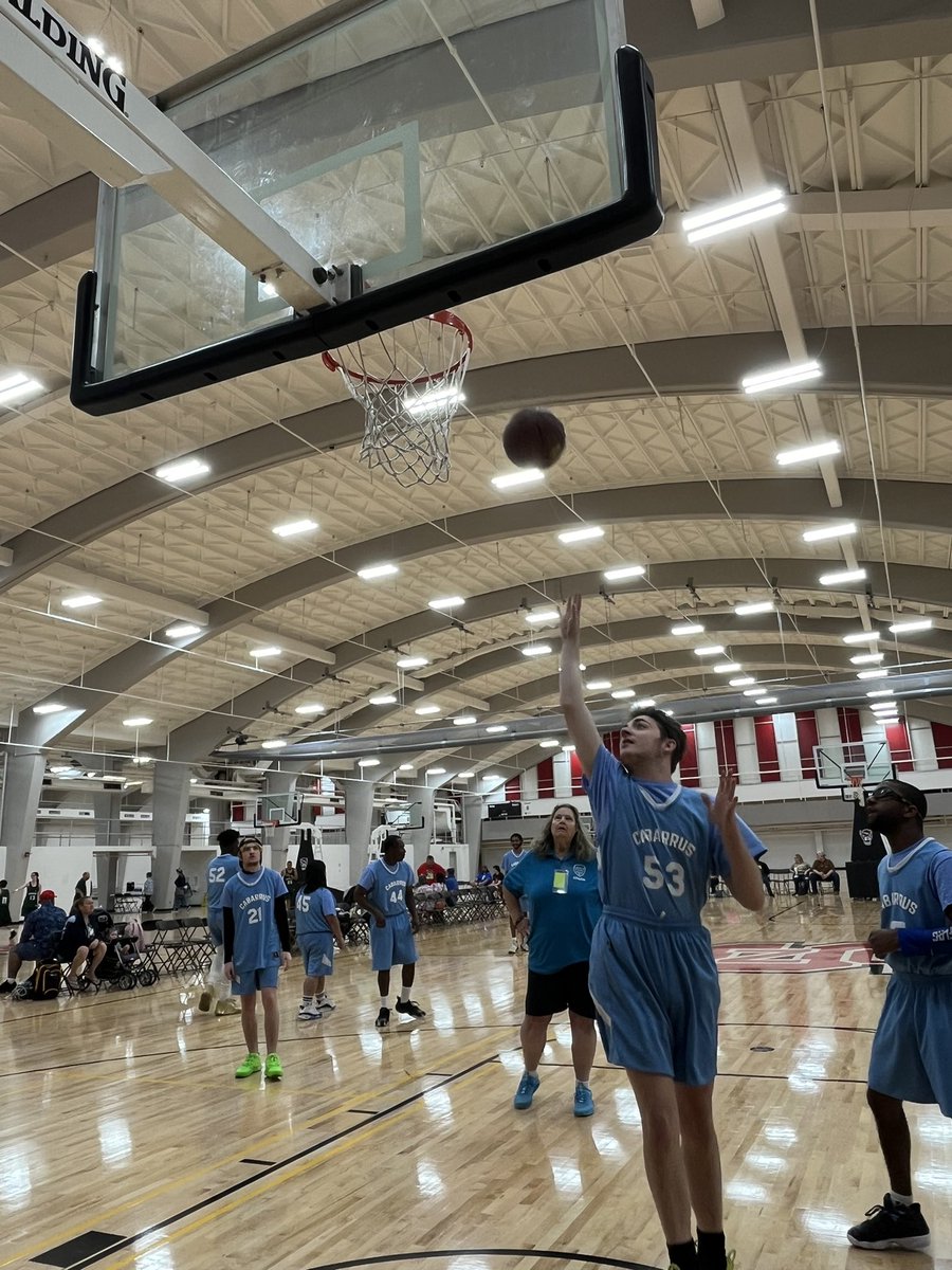 SONorthCarolina's tweet photo. The basketball teams are warming up for day 2! #SONCSG 🏀🏀🏀 https://t.co/X0Y5ENQtDP