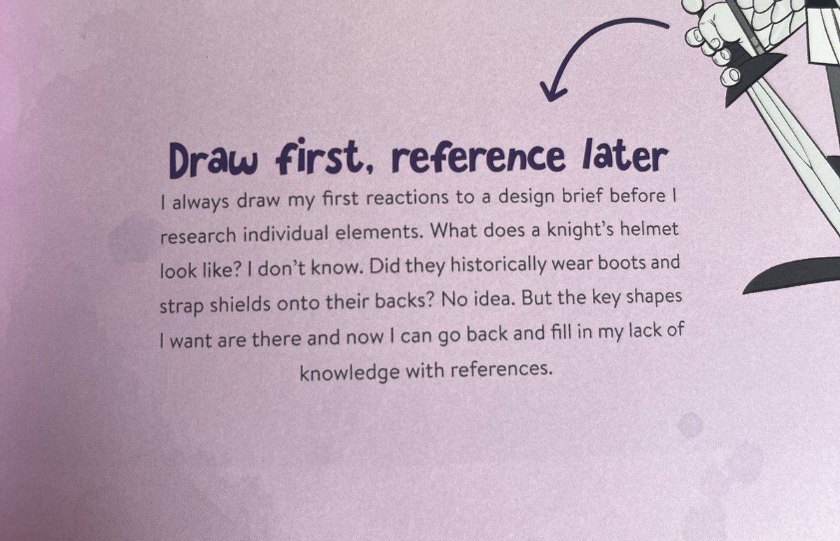 I’m also trying to spend more time going through my art books and this piece of advice from Jeff Harvey in an old CDQ issue made a lot of sense for loosening up my art