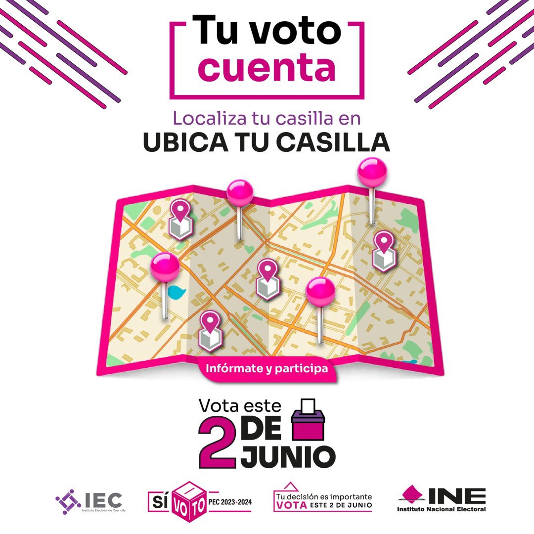 AlbertoCamposH's tweet photo. ¡Es hora de hacer oír tu voz!
Ubica tu casilla en
https://t.co/jVpDzBAmas.
Recuerda que las casillas cierran a las 18:00 horas
#HoyVotamos2024️
#ParticipaciónCiudadana2024️ https://t.co/cZALcmea7l