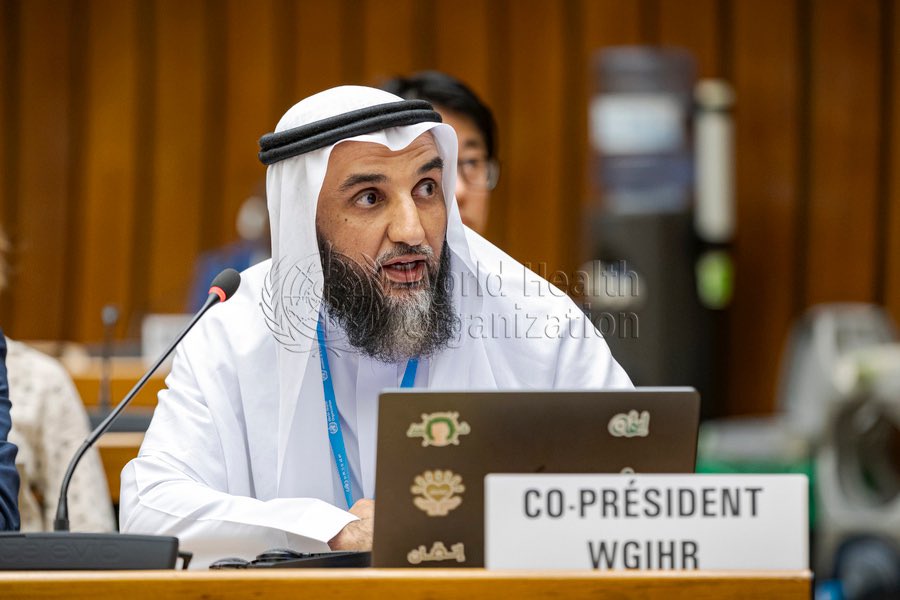 assiriama's tweet photo. يوم امس

انتهينا بنجاح ولله الحمد من رحلة شاقة استمرت عامين كاملين في لجنة مراجعة و تعديل اللوائح الصحية الدولية

تشرفت فيها بتمثيل وطني الغالي في رئاسة اللجنة بالمشاركة مع د آشلي بلومفيلد من نيوزلندا https://t.co/iKpHaVnxDb
