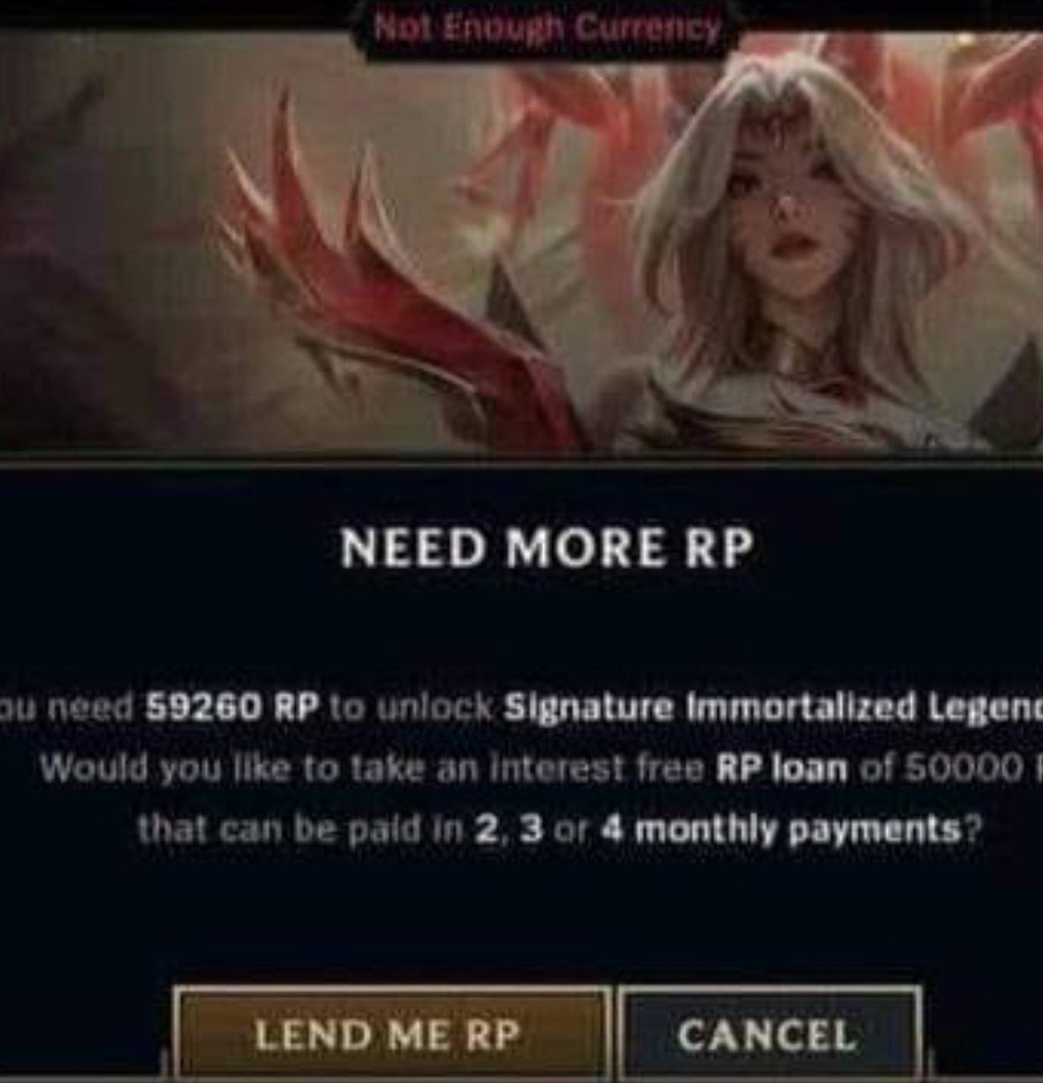 Nikostinko's tweet photo. @LeagueOfLegends  - how to get canceled. https://t.co/Eh5LQShsZy