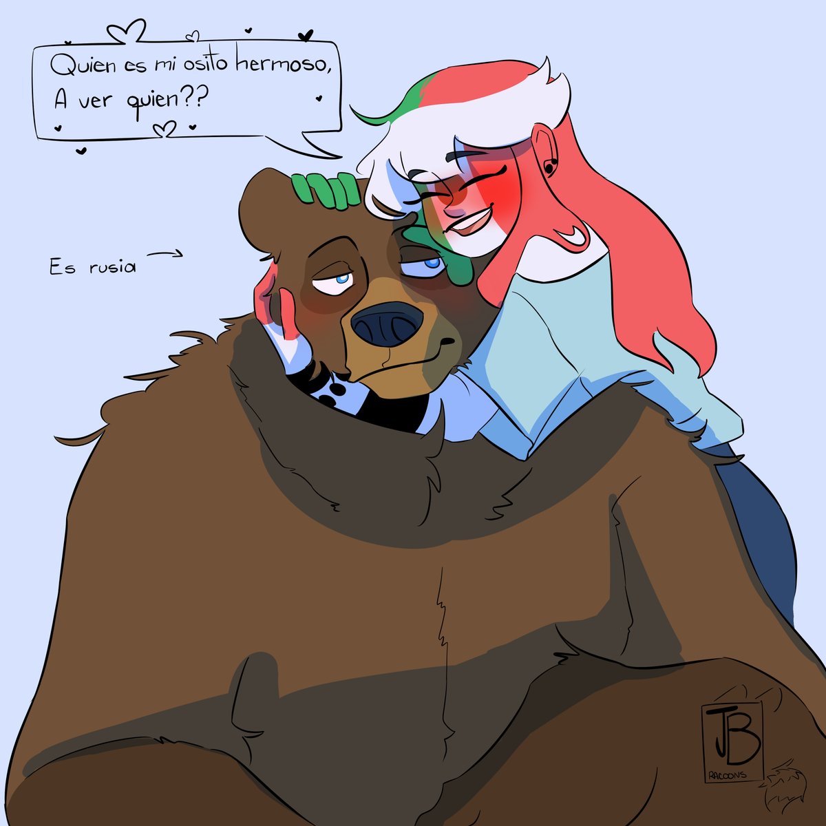 racoonsJBarts's tweet photo. 🐻❤️
#countryhumans #countryhumansmexico #countryhumansrssia #rusmex https://t.co/bhDFpyoGtW