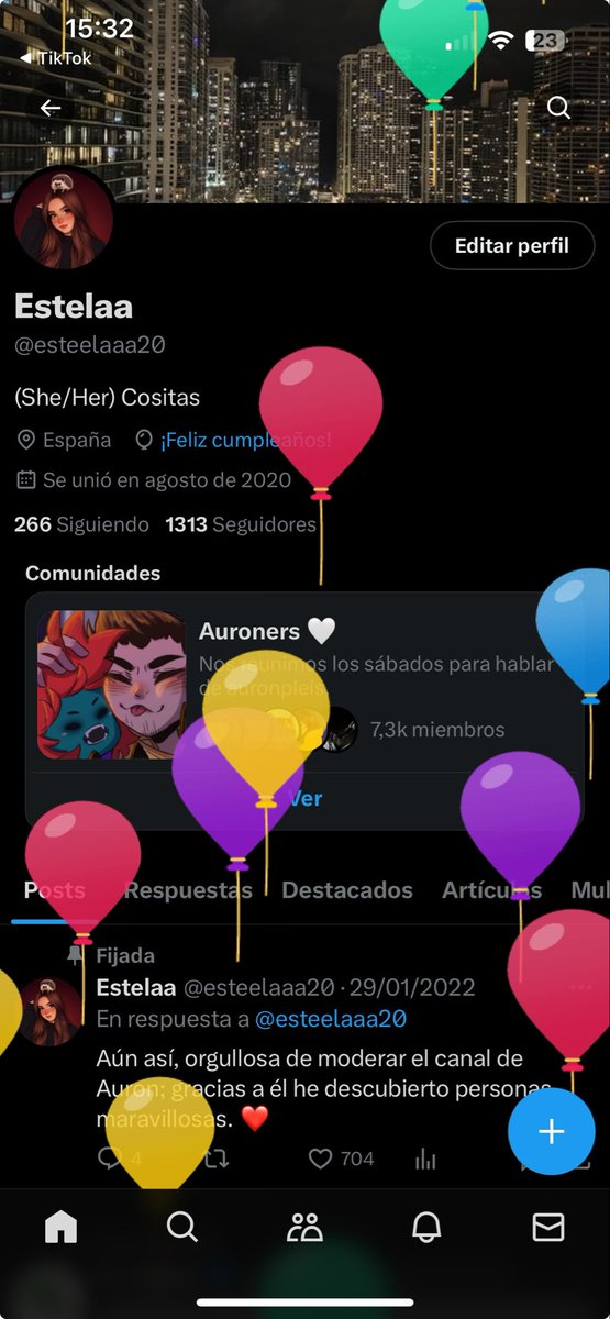 esteelaaa20's tweet photo. Otro año más viendo los globitos 🦆 https://t.co/FLdQUpUaf6