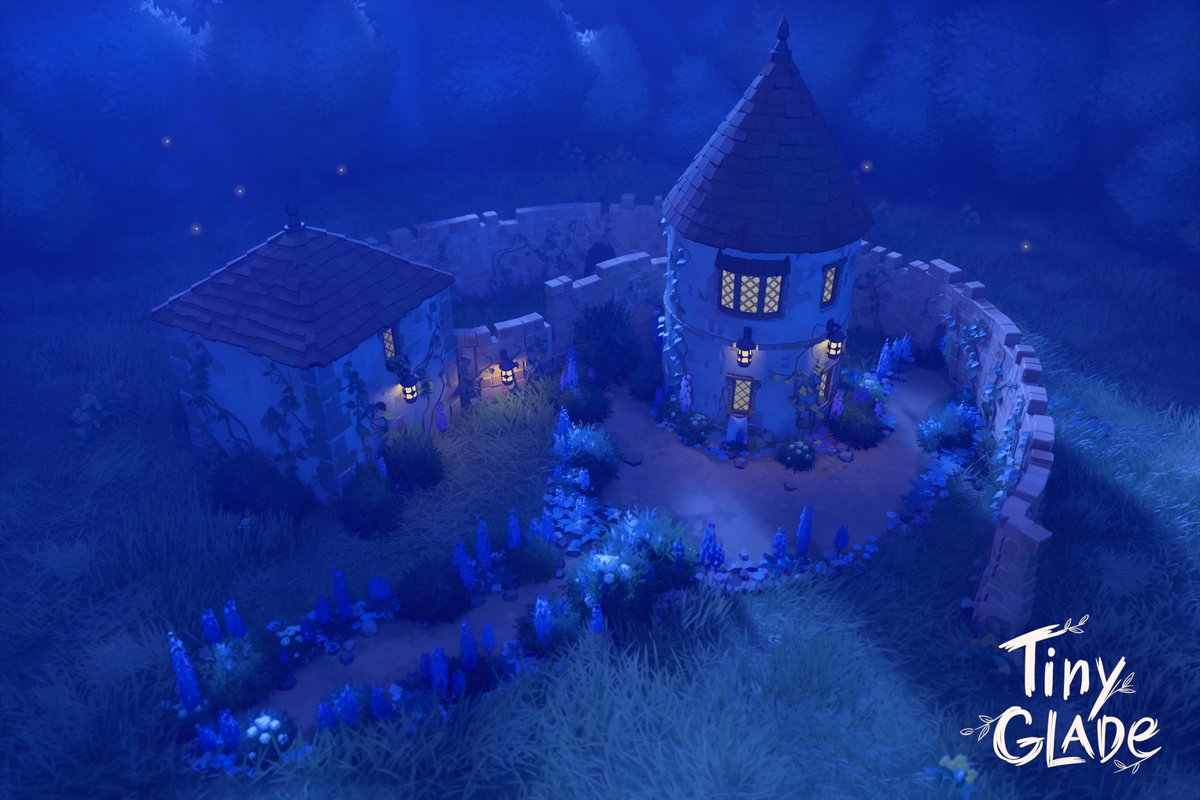 NickCernis's tweet photo. So much procedural goodness and gorgeous paint-your-own-world building in Tiny Glade, grab the demo while you can. https://t.co/tybAuivyGV