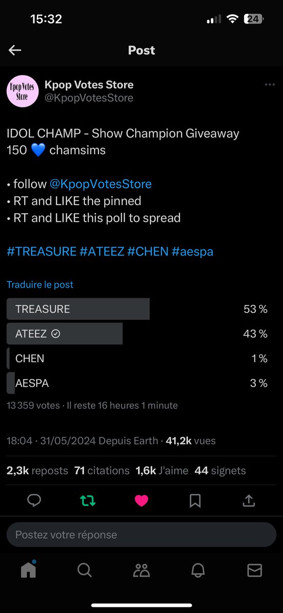 Xeneris1's tweet photo. @KpopVotesStore Done for #ATEEZ https://t.co/hVYtAXzG5U