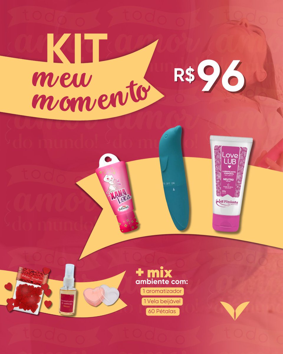 E se o seu dia dos namorados for só seu, eu curtiria assim: excitante Xana Loka + lubrificante love lub + vibrador golfinho.  😏 Não precisaria de mais nada!