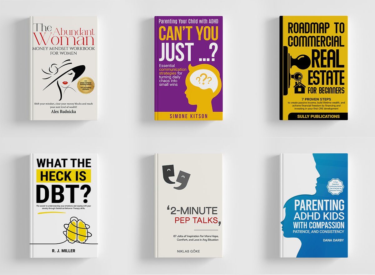 D_CloudDigital's tweet photo. These book cover designs were created for different clients. Every design was created depending on individual client needs and requirements.

Full project: https://t.co/rcDZ4wrr9b

#bookcover  #adhdchild #women #Healing #success #adhd #women #bestsellerbook #parenting #bdtbook https://t.co/xUlxTRiV4U