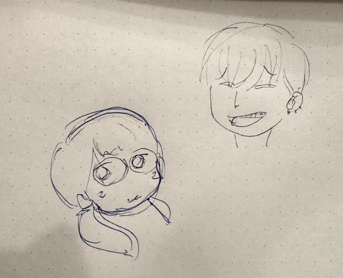 これは母が描いたキンジョーとこゆちゃんです
似てる 