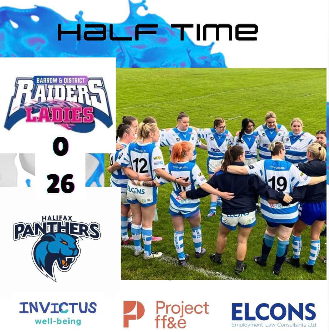 Half time in glorious conditions in Cumbria 

The women leading the way with 26 unanswered points 

Try’s from 

Courtney Evans 
Leigh Powell
Chloe Wainwright-Morley 
Darcie Sloane
Harriet Widdup

With Darcie Sloane converting 4/5

#WomensRL

🔵⚪️🐾