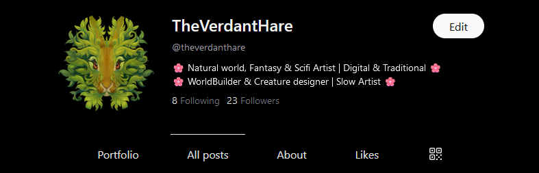 Now at Cara as well. Been a lot more hopeful than I have in a while about my art; hopefully this one will stick