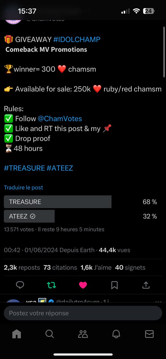Xeneris1's tweet photo. @ChamVotes Done for #ATEEZ https://t.co/YSZdeKXoiX