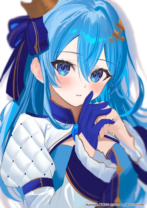 「blue eyes mini crown」 illustration images(Latest)