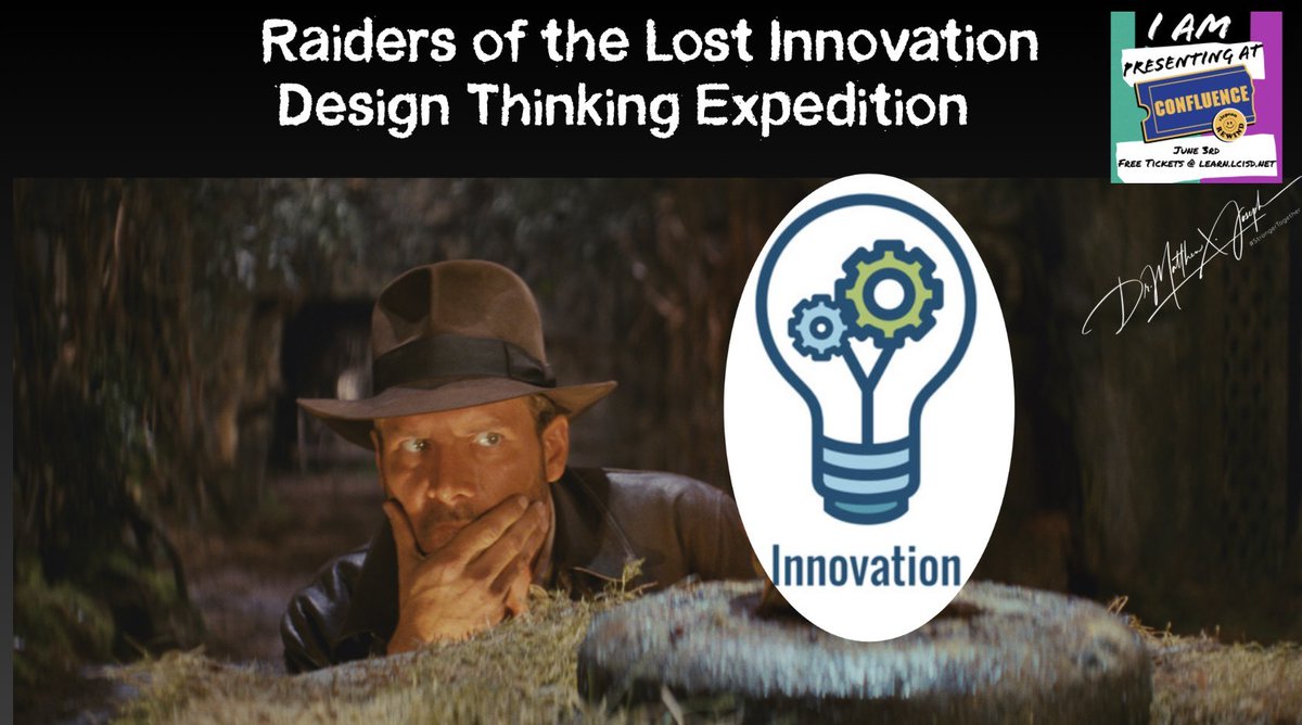 Educators, come join us on June 3rd! Confluence Rewind Excited to present this session Raiders of the Lost Innovation: Design Thinking Expedition: You can register for FREE at learn.lcisd.net #lcpcon @fewinabunch @KristenBrooks77 @mrhooker @LcisdMatt