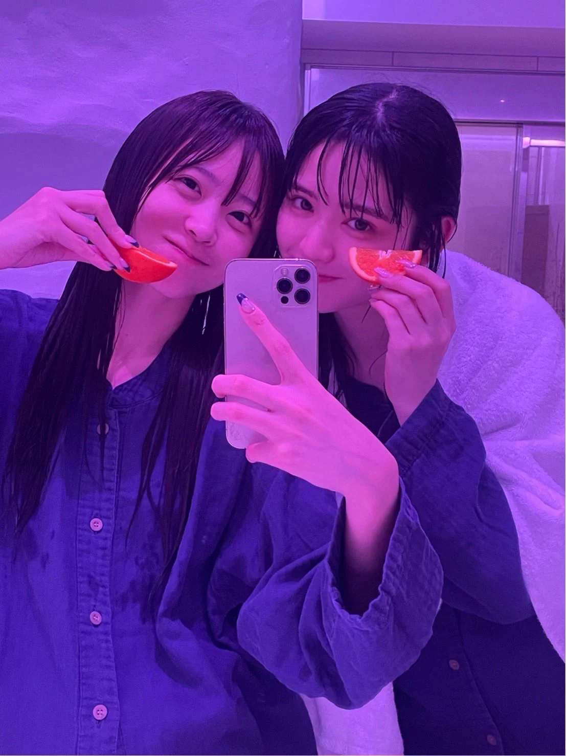 鎮西寿々歌(FRUITS ZIPPER) X:ssä: ”オフなのに2人で京都前乗りし