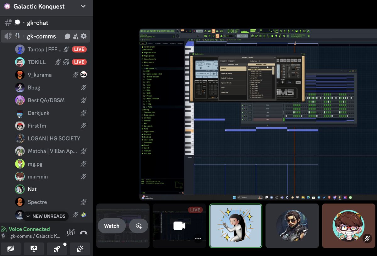 What an experience! Galactic Konquest has invited 2 artists <a href="/Tdkillbeats/">TDKILL</a> <a href="/tantophi3nd/">TANTOP | FFF 🙃</a> for a song battle. Their task is to create a 30-second tune under the theme 1980S RETRO SCI-FI 🌌

Please tune in to our discord and join us 🕳️ discord.gg/galactic-konqu…