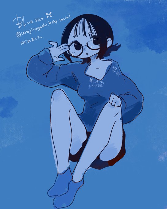 「1girl blue theme」 illustration images(Latest)
