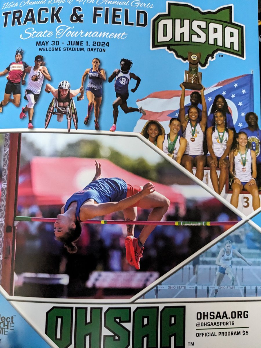 Our ladies list of state performances!
4x2, E. Adams, K. Lusk, M. Diorgano, T. Wilson 1.41.29 10th place.
4x1, E. Adams, B. Jones, M. Diorgano, T. Wilson 48.41 10th.
Seated shot, A. Lapole 18'6.75" 1st.
Pole vault, Gabby Whalen 12'4" 3rd
High jump, T. Brownsword 5'4" 6th.