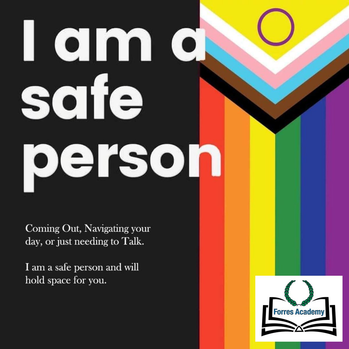 Emma Matthias (@matthiasemma_) on Twitter photo Just a reminder, to all young people and staff, as we embark on our first school day in June tomorrow... I am a safe person.
<a href="/forresacademy1/">Forres Academy</a>
#LGBTQPrideMonth #pride #moray #forres #ittakesavillage Just a reminder, to all young people and staff, as we embark on our first school day in June tomorrow... I am a safe person.
<a href="/forresacademy1/">Forres Academy</a>
#LGBTQPrideMonth #pride #moray #forres #ittakesavillage