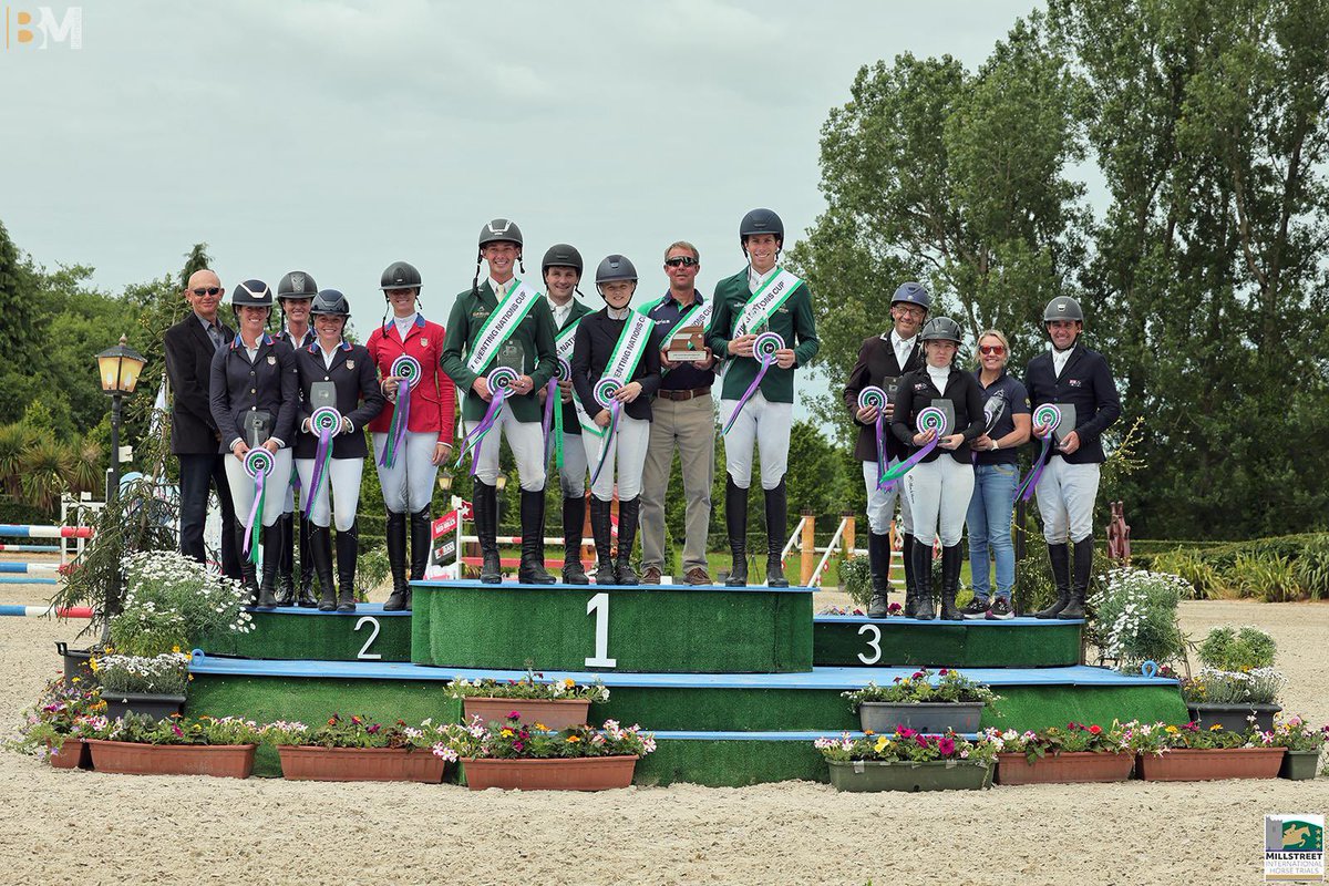 Super performance by a young team representing Ireland today in the Nations Cup <a href="/MillstreetShow/">Millstreet HorseShow</a> finishing in first place👏<a href="/RTEsport/">RTÉ Sport</a>