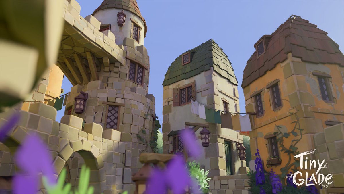 Zelonic1's tweet photo. a Tiny Village in #TinyGlade @PounceLight 
im obsessed with this game lmao XD
(and i just noticed there will be ponds in the full game holysizjzmzksdmznzmz i cant waitttttt) https://t.co/H2LzwpSR6M