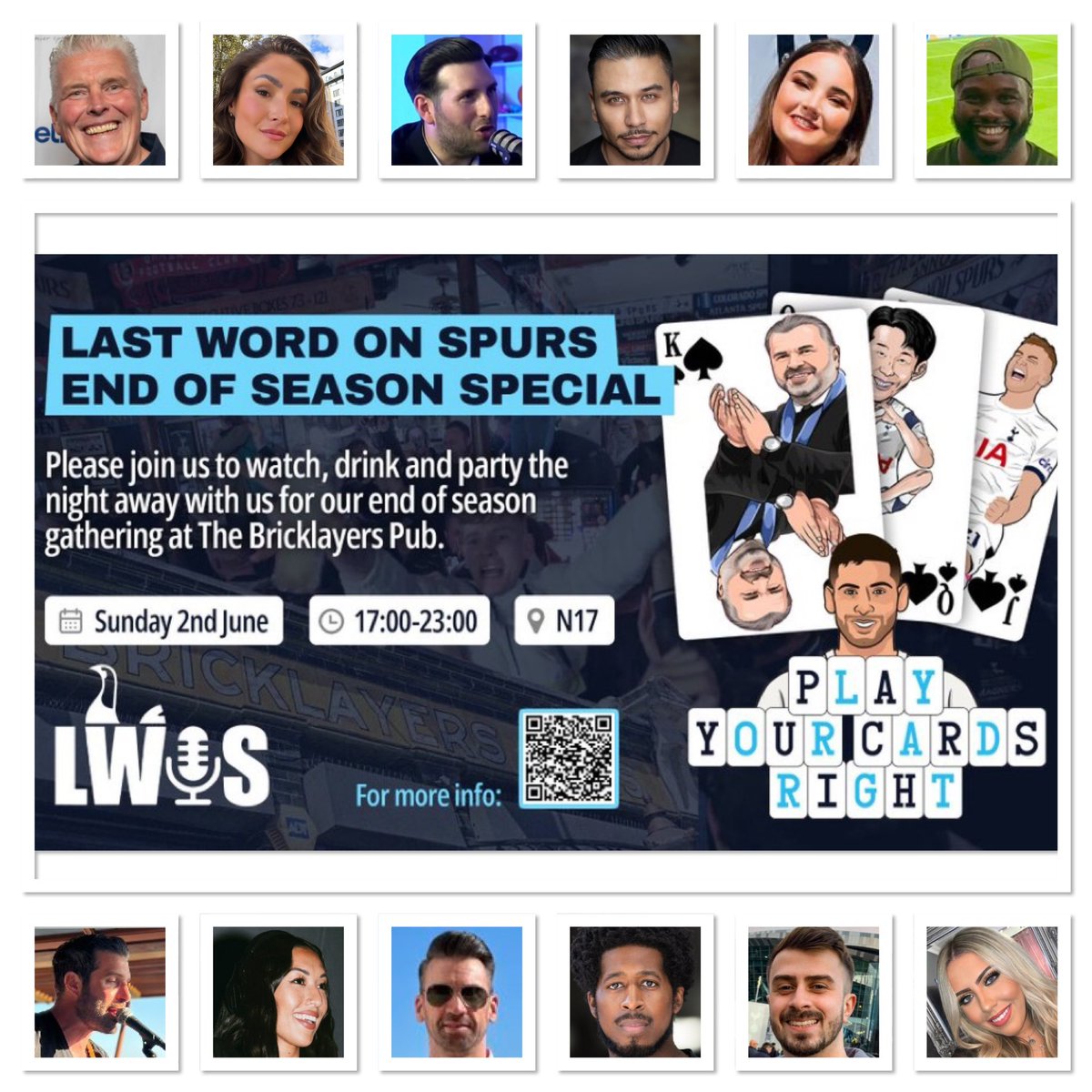🚨<a href="/LastWordOnSpurs/">Last Word On Spurs</a> 𝐄𝐍𝐃 𝐎𝐅 𝐒𝐄𝐀𝐒𝐎𝐍 𝐒𝐏𝐄𝐂𝐈𝐀𝐋!

🍻<a href="/BricklayersN17/">The Bricklayers Arms</a>

⏰ 5PM-11PM (UK Time)

👉 E-Mail Us To Secure Your Spot: lastwordonspurs@outlook.com

🛎 Subscribe: youtube.com/@lastwordonspu…

📺 Watch Live From 6PM: youtube.com/live/UbyzlQlAI…

#THFC | #COYS | #TOTTENHAM