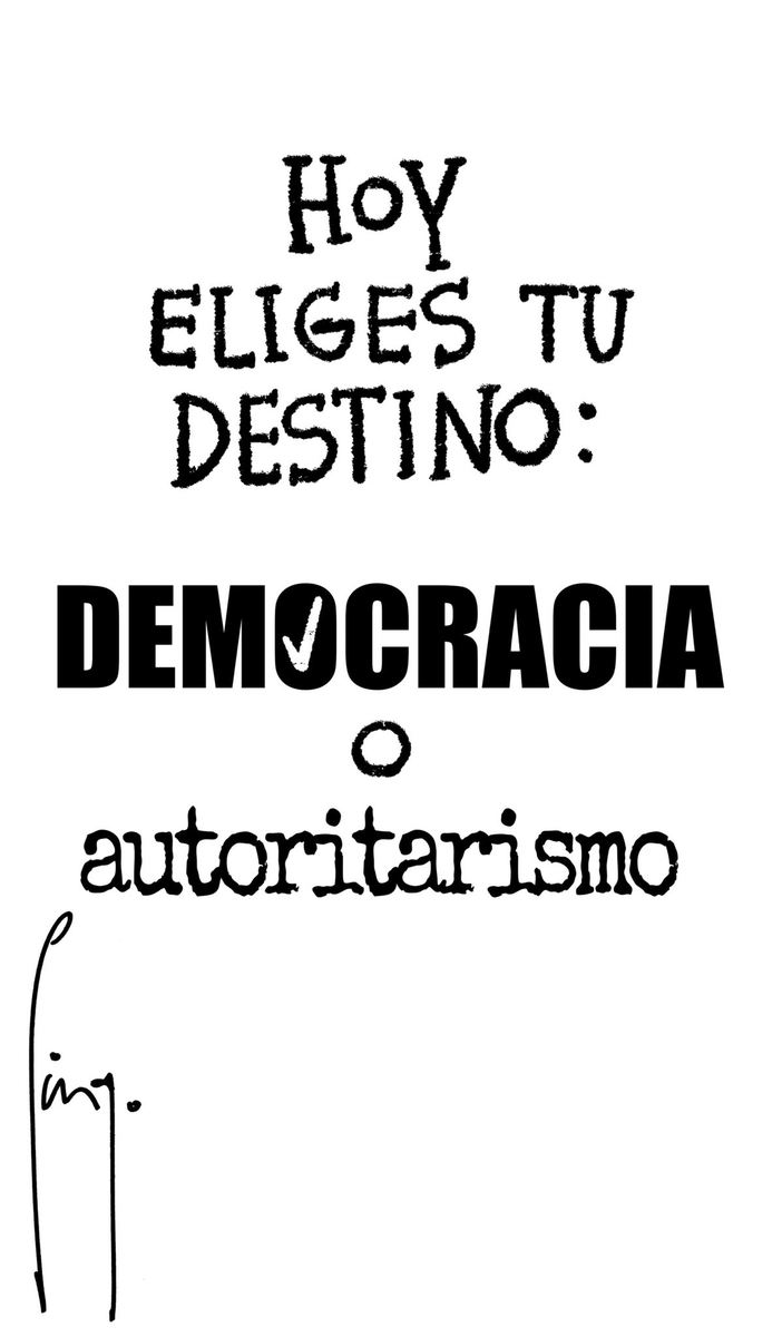 OSWALDORIOSM's tweet photo. ¡Buenos días, HOY ES EL DÍA!

Hoy eliges tu destino:

DEMOCRACIA O AUTORITARISMO.

*Genialidad de @SonPingaderas. https://t.co/aNTGvzHW1H
