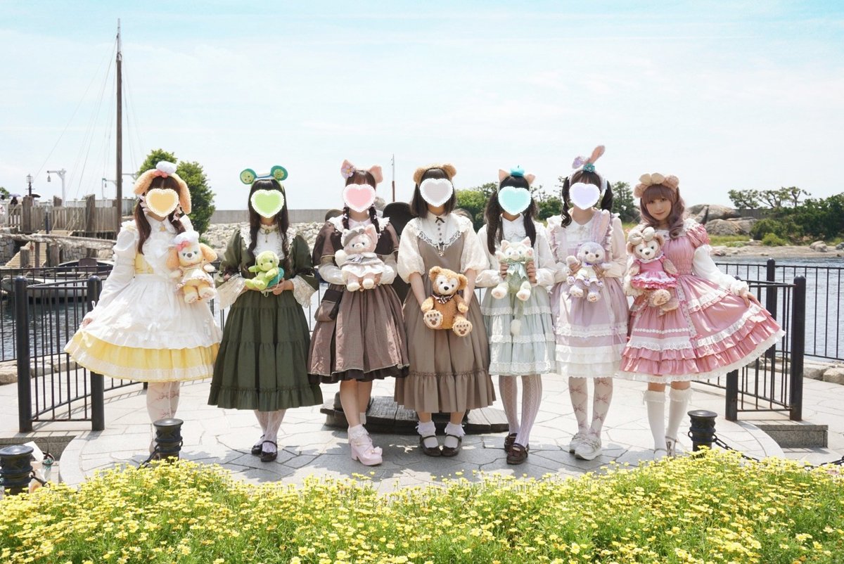 ロリィタ🎀ダッフィーフレンズ バウンドコーデで遊んできました💕 全員