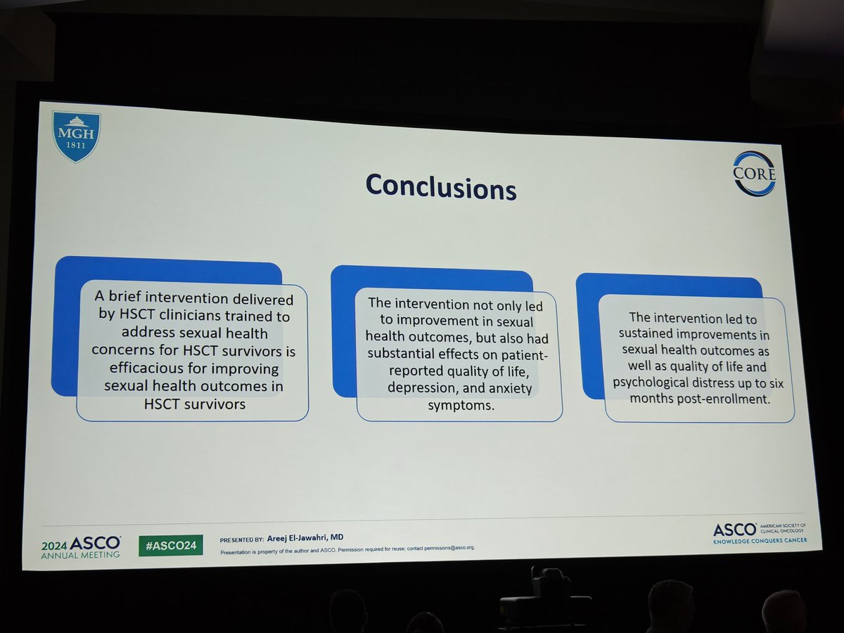 Sexual health intervention provided substantial benefits for hsct patients! Real benefits as the pic shows!