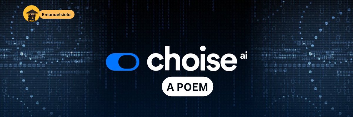 Emanuelsielo's tweet photo. A Beautiful Poem for @ChoiseAi
#PoemForCHO
In a world where money moves online,
https://t.co/4uifBFqNjg is a star that does shine.
It's a place where your crypto can grow,
And with $CHO tokens, you're part of the show.
Choise Vault is a safe where your coins can stay,
Earning more for you, night and day.
Trade and spend, it's all so slick,
With https://t.co/4uifBFqNjg, it's just a click.
So many tools at your command,
Your money grows, and itโs so grand.
Save, swap, and make it rain,
With https://t.co/4uifBFqNjg, you've got lots to gain.
Features abound, in this DeFi land,
Liquidity pools, where your funds expand.
Staking, farming, and yields galore,
In https://t.co/4uifBFqNjg's garden, reward is more.
Products that dazzle, utilities that empower,
Every minute, every second, every hour.
From wallets to swaps, a financial suite,
Where every transaction is discreet and neat.
Come join in, and don't be late,
You know https://t.co/4uifBFqNjg is your new mate.
A world of crypto, easy and smart,
Where you and your money will never part.
So take a step into this space,
Where https://t.co/4uifBFqNjg sets the pace.
It's easy, fun, and safe to use,
With https://t.co/4uifBFqNjg, you just can't lose.
Poem by Me: @Emanuelsielo
If you love this, pls like, retweet and comment. Thank you โค๏ธ