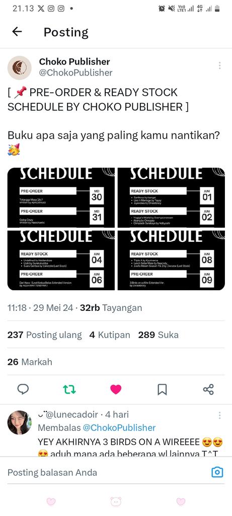 UTAmii1710's tweet photo. @ChokoPublisher Bismillah mau novel Backburner https://t.co/plL6RreA65