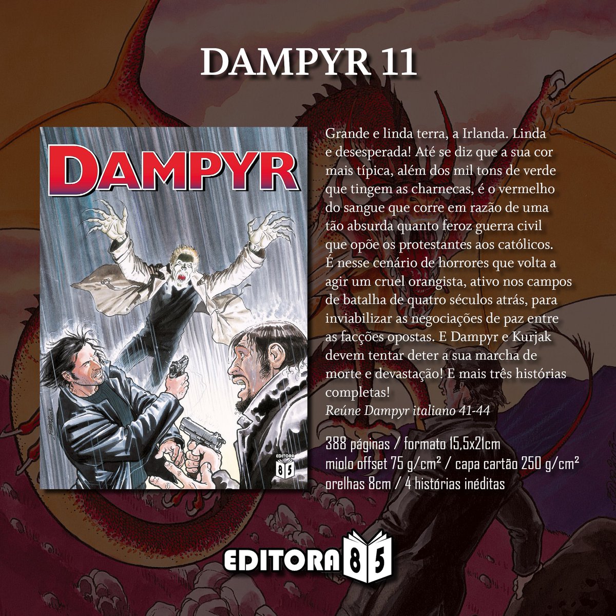 85Editora's tweet photo. https://t.co/UPzM2UKBbT
Começou! Campanha de 35 dias! Dampyr 11! Morgan Lost 7! Diabolik Clássico 2! Corra e garanta suas pré-vendas com desconto e sempre com brindes! #catarse #diabolik #dampyr #morganlost #editora85 #quadrinhos #fumetti https://t.co/w9ZaFhXVES