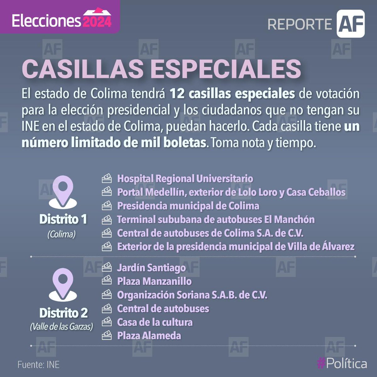 Casillas Especiales en el estado de Colima #Elecciones2024