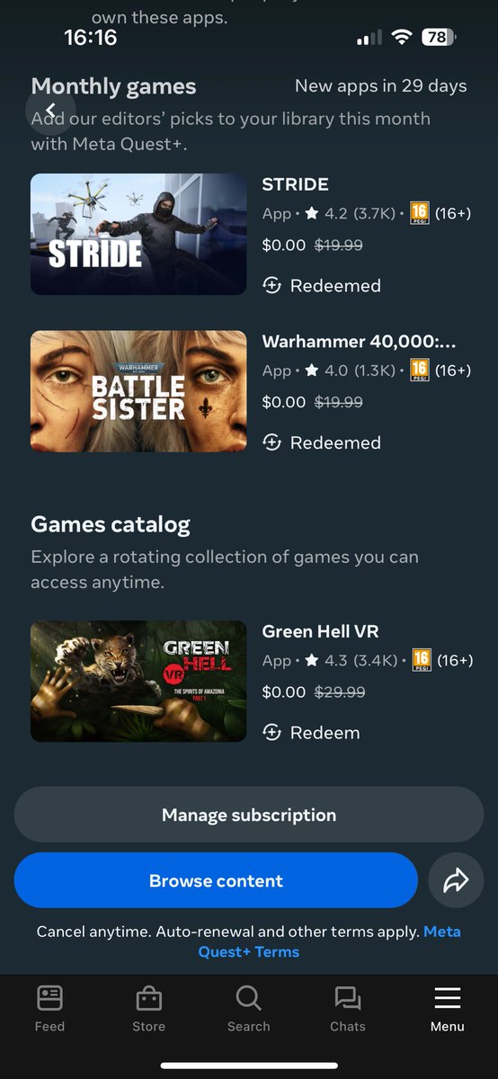 duuro_com's tweet image. Yoo, @MetaQuestVR added Green Hell VR to the Meta Quest + games catalog. Is it any good? Also Warhammer 40K: Battle Sister is awesome as I played it a while today! #MetaQuestGaming #VRGaming